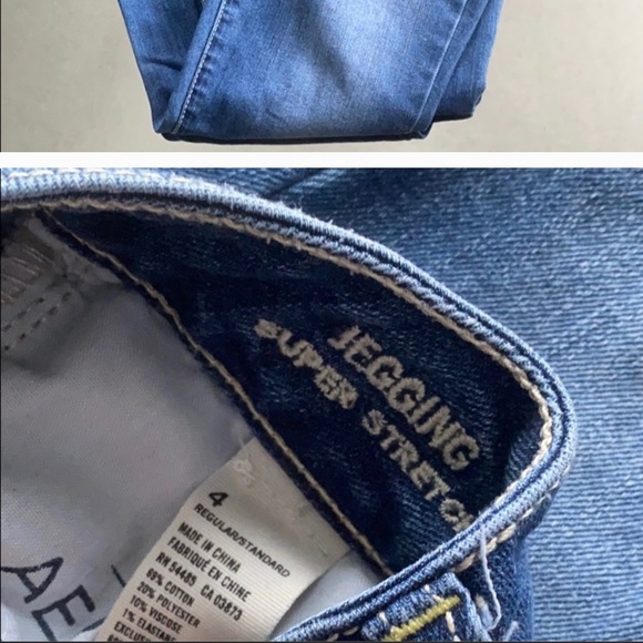 3 pairs for $45 AE Jeggings, Size 4. - Picture 7 of 7